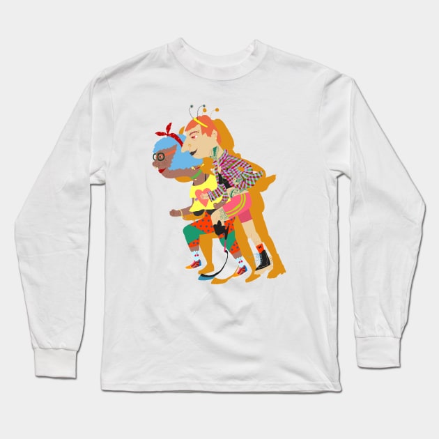 Running couple Long Sleeve T-Shirt by ezrawsmith